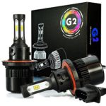 JDM ASTAR G2 8000 Lumens Extremely Bright CSP Chipsets H13 9008 LED Bulbs for Fog light, DRL and Headlights, Xenon White