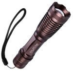 Outlite E6 High Powered Tactical Flashlight with 2pcs Rechargeable 18650 Battery and DC Charger, Ultra Bright LED Handheld Flashlight, 5 Light Modes Lantern Torch – Adjustable Focus Taclight