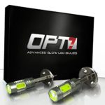OPT7 H1 Nova Plasma LED Fog Light Bulbs – 6000K Cool Blue – Plug-n-Play (Pack of 2)