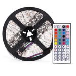 String Light Kimloog 16 Feet Waterproof Flexible Color Changing RGB Colored Led Strip Lights Kits Rope Lights 300 LED Light Strip Kit for Indoor and Outdoor Decoration