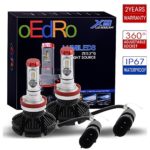 oEdRo H11 H8 H9 LED Headlight Bulbs Low Beam Led Headlamp Kit 100w 12000Lm 6000K Cool White Replace for Halogen or HID Bulbs