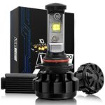 NINEO LED Headlight 9005 HB3 Bulbs Conversion Kit w/ Clear – 60W 6K 7,200Lm CREE – 3 Yr Warranty