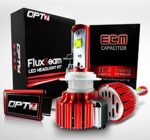 OPT7 Fluxbeam LED Fog Light Kit w/ Clear Arc-Beam Bulbs – H10 9045 9145 – 60w 7,000Lm 6K Cool White CREE – 2 Yr Warranty
