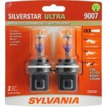 SYLVANIA 9007 SilverStar Ultra High Performance Halogen Headlight Bulb, (Contains 2 Bulbs)