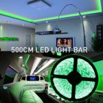 MIHAZ LED 5050 Light strips 16.4ft 5M 300 Leds Outdoor Lights Waterproof Green Led Strips Lighting Power Supply For Home and Kitchen Decoration