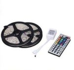 GenLed Superior Quality two Rolls 32.8Ft 600LED 5050 SMD Waterproof Flexible Colorful RGB LED Light Strip For Decoration + 44 Key Remote Controller