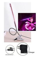 TRUST® Grow Light with Stand, 4.5W LED Plant Light for Indoor Gardening, Full Spectrum Light and Natural White Light Source, Clamp Lamp with USB Cable and Charger, Sturdy Flexible Gooseneck
