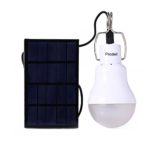 Solar Panel Powered LED Light Bulb Upgrades Portable 1.5W S-1200 130LM Solar LED Lights Lamp for Indoor Emergency Reading and Outdoor Hiking Camping Tent Lighting