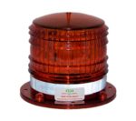 S8LSM RED STEADY-ON 2NM IP67 SOLAR LED MAGNETIC MOUNT Marina Dock Barge Boat Safety Beacon Light