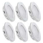 Dream Lighting LED Recessed Ceiling Light 3.5W Silver Pack of 6
