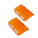 DJI4X4 2Pcs 6inch Amber Light Cover Off-Road LED Work Light Bar Lens Cover for 36W 72W LED Light Bar