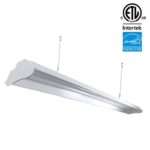 ARCHIPELAGO Utility LED Shop Light, 4FT Integrated LED Shop Light Fixture with 5FT cord, 36W, 3200 Lumens, 4100K (Bright White), Frosted Lens (LED Lights Included)