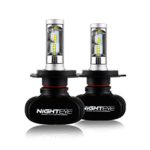 NIGHTEYE H4 LED Headlight Conversion Driving lamp Bulbs 6500K Cool White 50W 8000LM Hi/Lo Beam – 3 Year Warranty