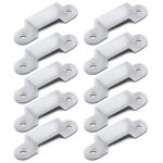 10 PACK 13mm/0.50inch Translucence Silicone Mounting Bracket for LED Strip Lights