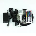 Led Lights Strip 12V Kit 16.4 ft 5M Waterproof SMD 5050 RGB Color Changing 300 leds Lighting with 44 Key IR Remote Controller 5A Power Supply by Song-Wing