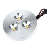 SODIAL(R)Aluminum 3 LED AC 90-240V 3W Under Cabinet Light Night Lamp with Driver for Closet Cupboard 2700K-3200K