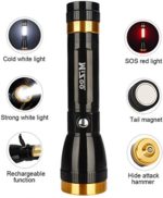 MIZOO Tactical Led Flashlight, Multi-function Ultra Bright Handheld Rechargeable Led Torch Camping Lantern Flashlights