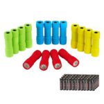 EverBrite 16-pack Mini LED Flashlight with Lanyard Assorted Colors Batteries Included