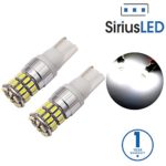 SiriusLED Extremely Bright 36W 3014 Chip LED Bulbs for Interior Car Lights License Plate Dome Map Courtesy Side Marker 921 912 T15 T10 6000K Xenon White