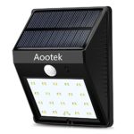 Solar Deck Lights 20 LED, Aootek Waterproof Outdoor Wireless Motion Sensor Light for Patio, Deck, Yard, Garden (1)