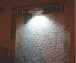 RioRand Human sensor lights outdoor solar LED lights waterproof hexagonal courtyard wall lamp solar street light (White)