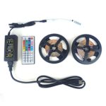 LTROP 2 Reels 12V LED Strip Lights Kit, 32.8ft Non-waterproof SMD 3528 RGB 600 LED Light Strip with Mini 44 Key Controller and 12V 5A Power Supply