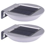 Yeeco 260lm 16 LED Outdoor Solar Motion Security Light, Waterproof Motion Sensor Path Light 2 Intelligent Modes Wall Lights for Landscape Garden Stair Patio Lighting Fixture (2 Pack)