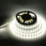 LEDMO LED Strip Light, SMD2835, Non-waterproof, DC12V 300 LEDs 16.4 Ft, 15LM/LED CRI80, White 6000K