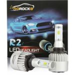 R2 CSP Seoul 9006 HB4 9006XS 8000LM LED Headlight Conversion Kit, Low beam headlamp, Fog Driving Light, HID or Halogen Head light Replacement, 6500K Xenon White, 1 Pair- 1 Year Warranty