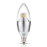 LED Dimmable Candelabra Bulb, LOHAS 6 Watt Warm White 2700K LED Chandelier Bulb, 60-Watt Light Bulbs Equivalent, E12 Candelabra Base LED Light Bulbs, 550 Lumens LED Lights, Torpedo Shape LED Bulb