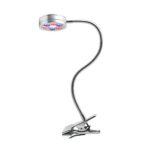 Floodoor LED Grow Light,7W Plant Lamp Clip Desk Lamp with Flexible Gooseneck and on/off Swtich for Indoor Garden,Greenhouse,Hydropnic Aquatic