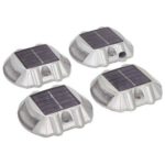 6 Pack Solar LED Pathway Driveway Lights Dock Path Step Road Safety Markers by One Stop Gardens