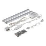 Commercial Electric 12 in. LED Silver Under Cabinet Light (2-Pack)