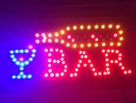 LED Bar Sign – Open Bar Led Neon Motion Light Sign. On/off with Chain
