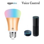 LUCKY CLOVER Smart LED Light Bulbs, Wi-Fi, 60W Equivalent A19, 1-Pack, Smartphone&Echo Controlled,No Hub Required,Dimmable Multicolored Color,Works with Amazon Alexa(Gold).