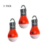 LED Lantern for Camping Lights,3 PACK FengChi Night Lamp Emergency Tent Bulb,Portable Battery Powered Tent Light for Hiking Fishing Outdoor Lighting (red) …