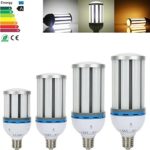 Derlights 65W E27 Led Corn Light Bulb, 350-400 Watt Replacement, Day White 6000K, 162pcs Bridgelux SMD5730 Chips,360 degree lighting, AC 85~266V, Perfect for Warehouse Outdoor and Street Lighting