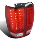 Spec-D Tuning LT-EPED97RLED-RS Ford Expedition LED Tail Lights Rear Brake Lamps Red