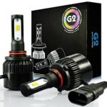JDM ASTAR G2 8000 Lumens Extremely Bright CSP Chipsets 9005 LED Bulbs for Fog light, DRL and Headlights, Xenon White