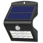 Dephen Solar Wall Lights,12 LEDs Bright Security Light With Motion Sensor Outdoor Mounted Security Weatherproof Night Lighting for Path Garden Deck Driveway (New Style)