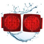 AutoEC 12V Universal Mount Combination Trailer Tail Lights Kit ,Great for Trailers, Campers, or RVs