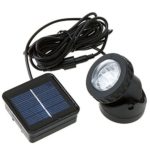 Parit Waterproof Solar Powered LED Spotlight Light Lamp Garden Pool Pond Outdoor IP68
