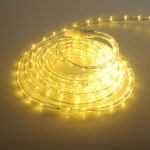 24Ft LED Rope Lights Heavy Duty Bright Warm White-Custom Cut & Expandable 2-Wire 120V UL Listed, Perfect for Roofline, Garden, Backyard, Pathway, Patio, Decks, Tree trunks Indoor & Outdoor Decoration