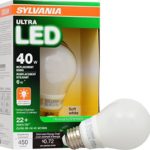 SYLVANIA ULTRA 40W LED Light Bulb Dimmable – Soft White 2700K, 25,000 hour life, E26 A19 Medium Base – Energy Star 6W