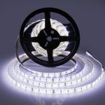 LEDMO Waterproof Flexible LED Light Strip,DC12V LED Strip Light,Super Bright 300Units SMD 5630 LEDs,Cool White 6000K,16.4Ft/5M