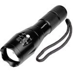 WdtPro Flashlight, Water Resistant Torch Adjustable Focus Military LED Flashlight Lamp for Outdoor 18650 Battery Powered