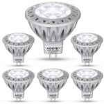 AGOTD 12V MR16 LED Bulbs GU5.3 Base 50W Halogen Spot Light Equivalent 7W 2700K Soft White 560LM 38 Degree Beam Angle Recessed Lighting Pack of 6