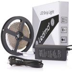 LEDMO SMD 5630 Flexible LED Strip Light Kit,IP20 Non-waterproof ,300LEDs,Daylight White,LED Light Strip + 12V/5A Power Supply