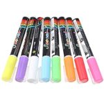 IMAGE® 8 Colors 3mm Highlighter Fluorescent Liquid Chalk Marker Pen for LED Writing Menu Board Glass Window Sign