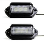 Purishion 2x Car LED License Plate Tag Light 12V Side Marker Lights or Convenience Courtesy Door Step Lamp